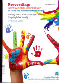 Proceedings International commnference on child and adolescent Mental Health :promoting childrent helth development and well-being integrating cultural diversity 5-7 November 2015