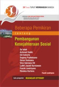 Beberapa Pemikiran Tentang Pembangunan Kesejahteraan Sosial