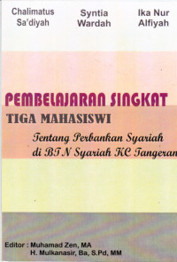 Pembelajaran Singkat Tiga Mahasiswi Tentang Perbankan Syariah di BTN Syariah KC Tangerang