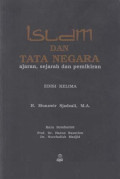 Islam dan Tata Negara: ajaran, sejarah dan pemikiran
