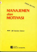 Manajemen Dan Motivasi
